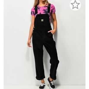 Empyre Black Corduroy Overalls